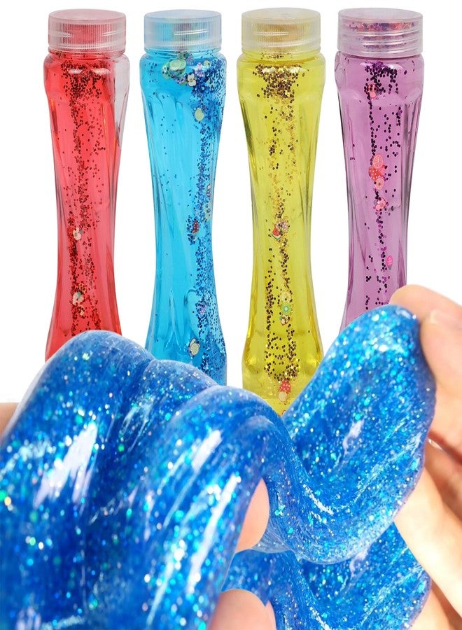 MINtile مجموعة سلايم جيلي كريستالي فاخر من مينتايل للأطفال | ألعاب سلايم حسية متعددة الألوان، غير سامة، لا تسبب فوضى | مجموعة سلايم آمنة ومرنة يمكنك صنعها بنفسك | لعبة ممتعة، هدايا تذكارية لأعياد الميلاد، وهدايا للحفلات | عبوة من قطعتين - Image 1